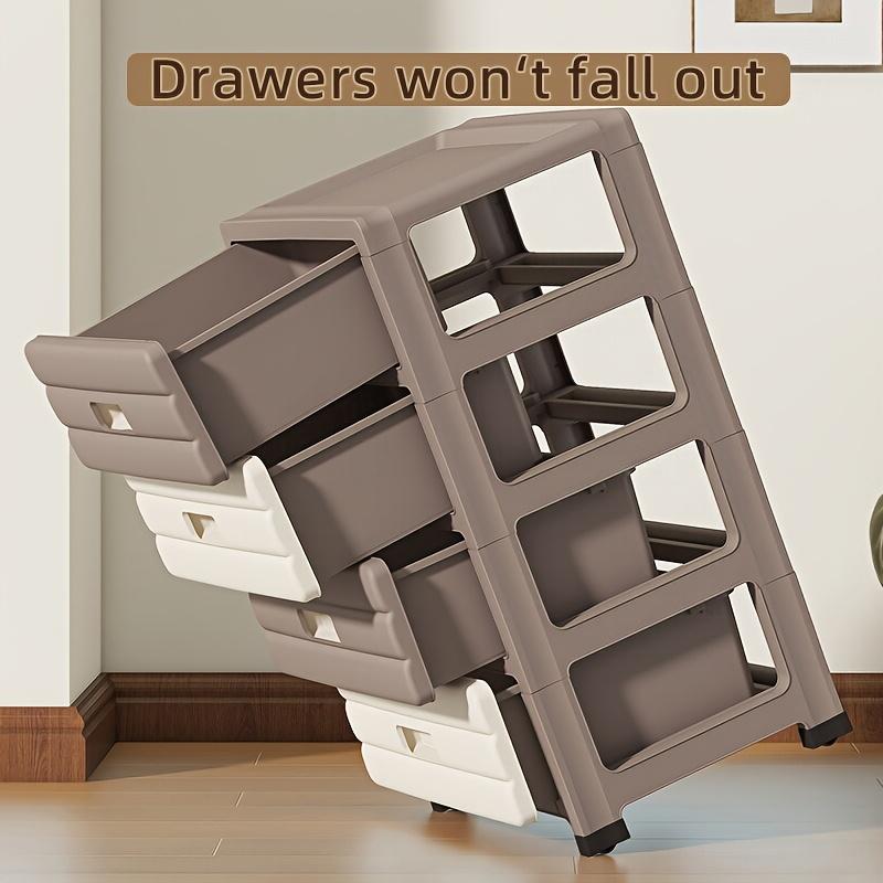 5-ярусный выдвижной шкаф для хранения с прорезями, шкаф для хранения для дома и гостиной, шкаф для хранения игрушек, узкий шкаф, простой прикроватный столик