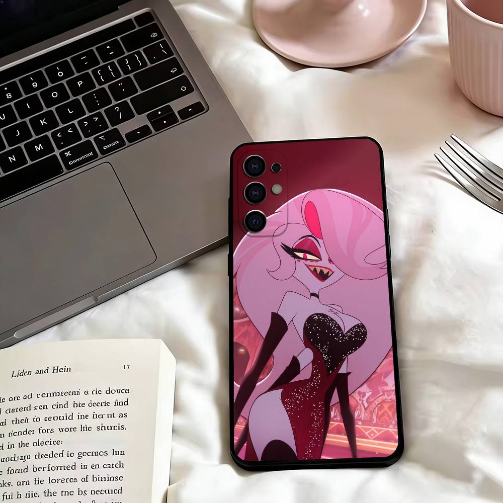 Чехол для телефона A-Angel Dust Hazbin H-Hotel-l для Samsung S25, S24, S21, S22, S23, S30, Ultra, S20, Plus, Fe, Мягкий силиконовый черный чехол