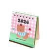Календарь настольный 2026 на пружине, мультяшный планировщик расписания, настольный календарь, офисные и школьные принадлежности