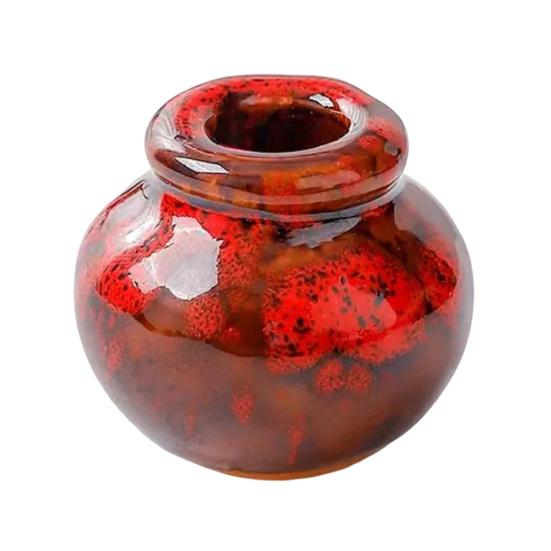 Мини-статуэтка вазы для цветов, винтажная цветная керамика, миниатюрная статуэтка вазы, скульптура, крошечный держатель для цветочного горшка, украшение