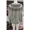Women's Round Neck Color Blocked Loose and Fashionable Pullover Knitted Sweater for Autumn and Winter