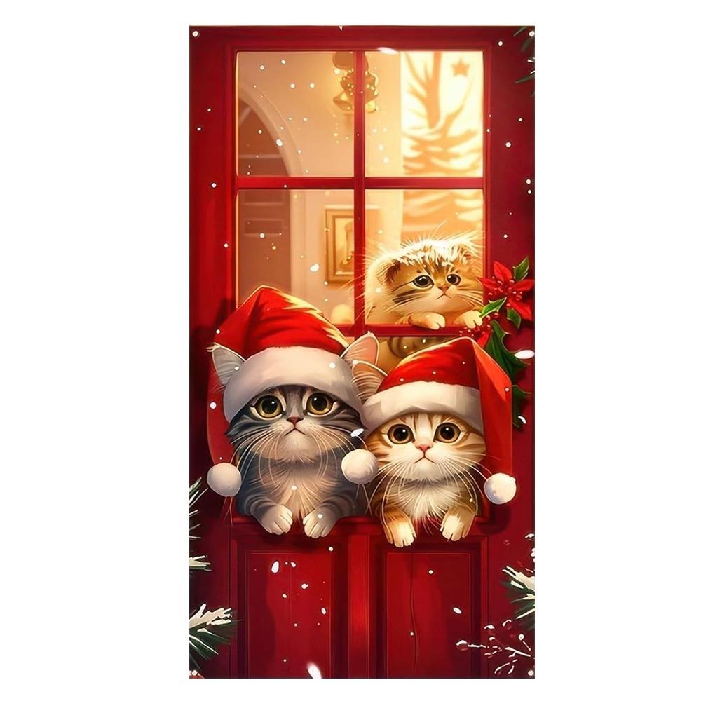 Door Hanging Christmas Door Banner Atmosphere Arrangement Window Sign Banners Door Frame