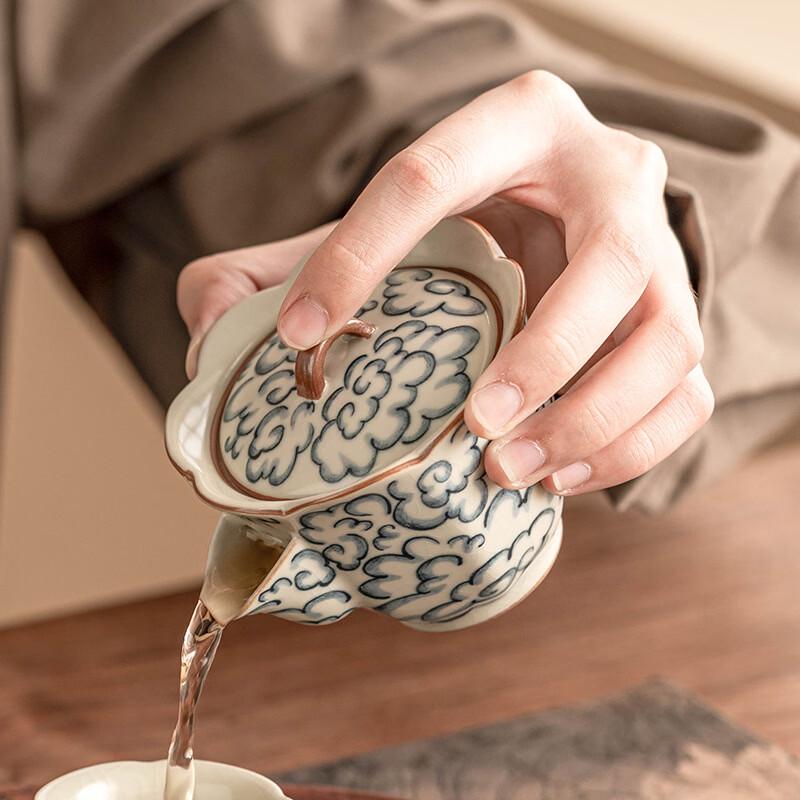 Керамический чайник Jiun Mu Qing с ручкой против ожогов