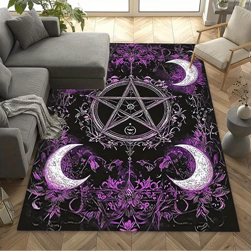 1pc compass rug home carpet non slip design for bedroom gift