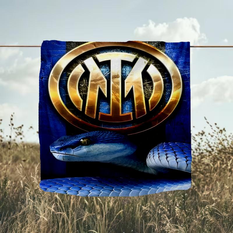 1PC F.C. Internazionale Milano Printed Soft Flannel Blanket Throw for Adult Bedroom Living Room Sofa Camping Travel Fan gifts Christmas Gifts