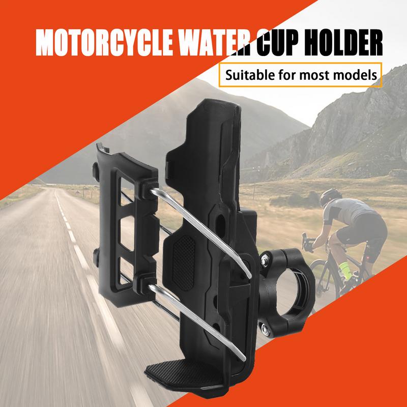 Motorcycle Cup Holder Adjustable No Drill Drink Holder For Bike Motorcycle Water Bottle Mount For 1.26-3.15 Inch  Bottlle