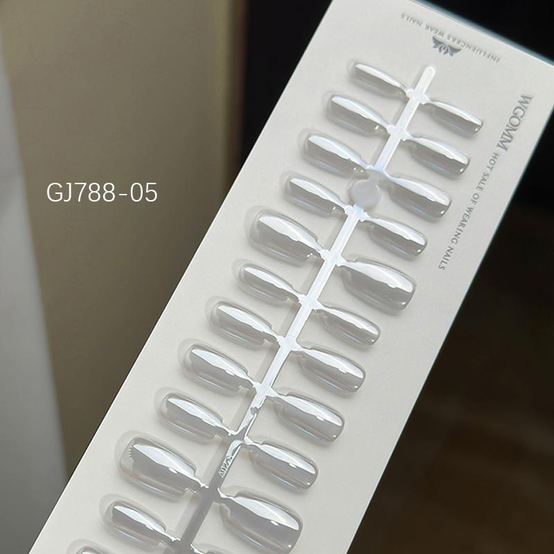 30 шт./лот короткие накладные ногти Aurora кошачий глаз чисто балерина украшения носимые накладные ногти полное покрытие типсы искусство