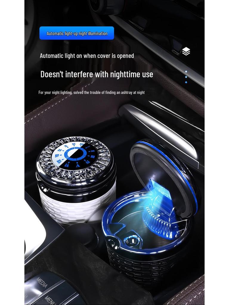 BMW MINI Stylish Covered Metal Ashtray for Interior Decor