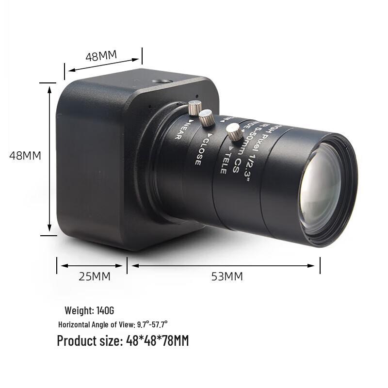 4K HD USB Live Stream Webcam with Mic and Manual Focus