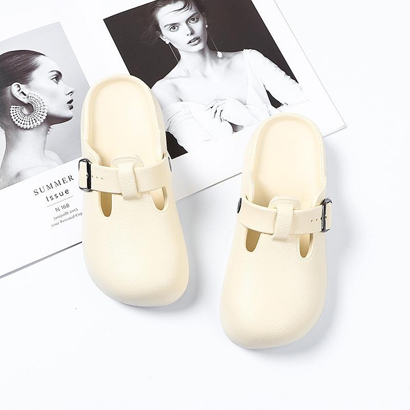 Женские летние простые тапочки, легкие одинарные туфли, сандалии на платформе в стиле ретро