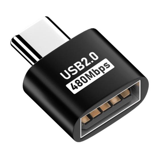 Адаптер для телефона Type-C на USB-A 2.0 480 Мбит/с Высокоскоростная передача данных Многофункциональный зарядный адаптер