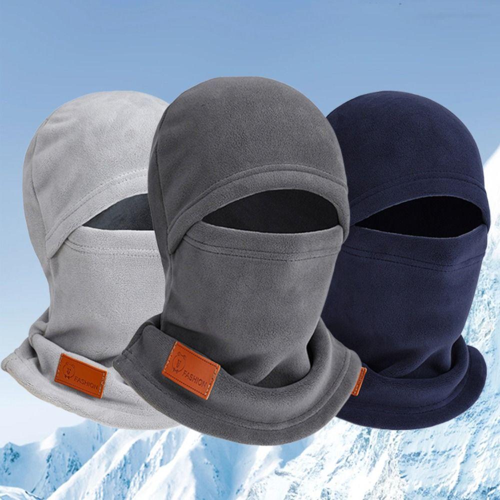 Windproof Winter Fleece Balaclava Thermal Face Cover Moto Full Face Mask Warm Cycling Cap Outdoor
