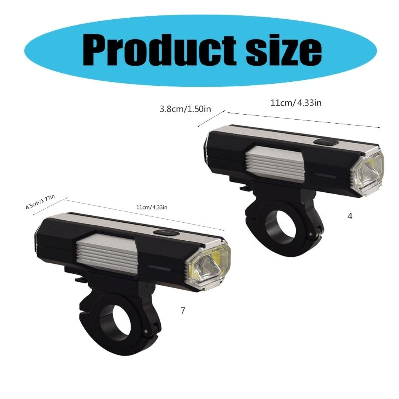 Яркий светодиодный перезаряжаемый велосипедный фонарь 6 режимов света Водонепроницаемый Фонарь для дорожных велосипедов Передняя фара Легко установить