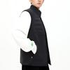 Anta Running Series Solid Color Zipper Stand Collar Sleeveless Thickened Down Vest Men Vests Basic-Black 152345901-3