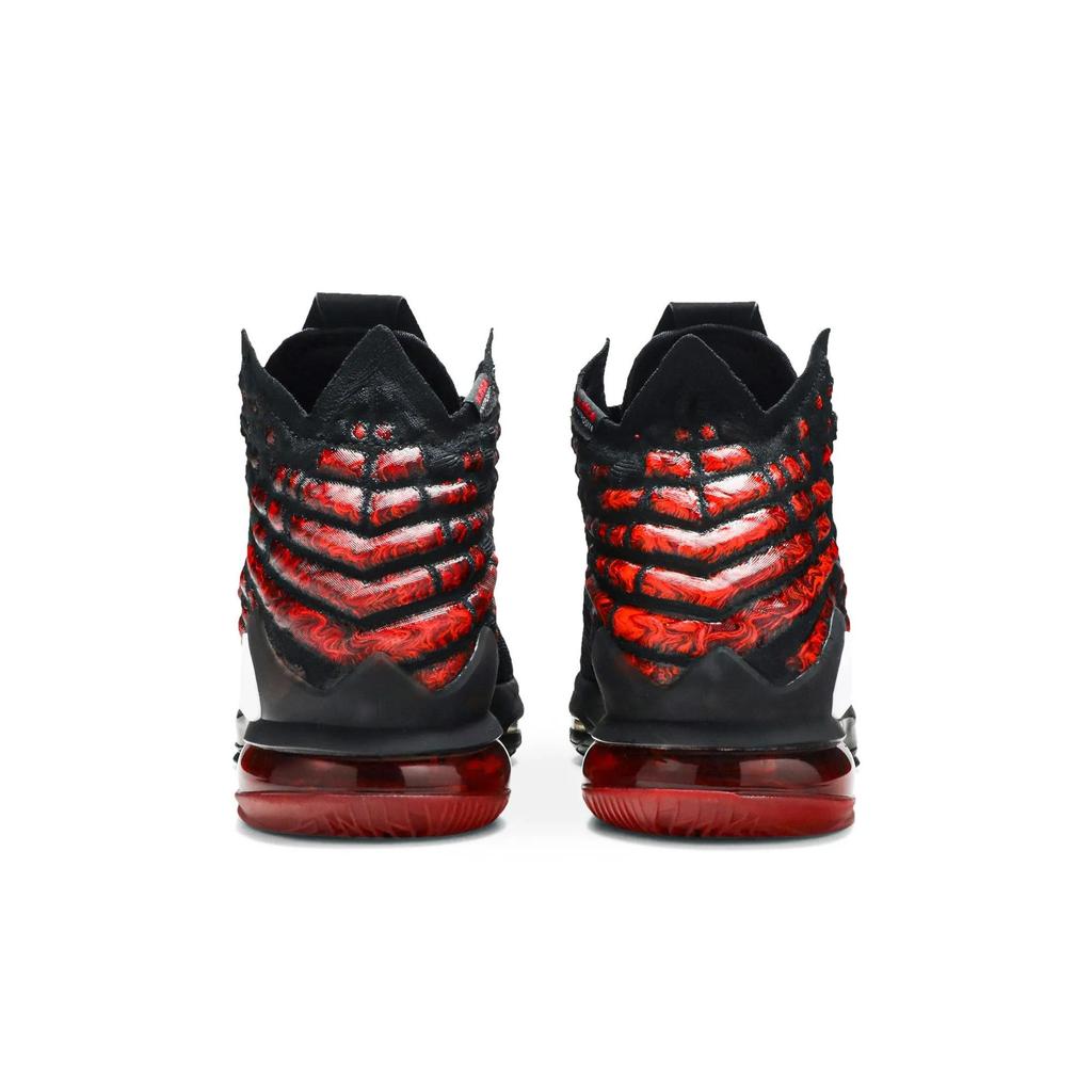 Nike LeBron 17 'Infrared VI' (Unisex) Black / University Red / White Basketball Shoes BQ3177 006