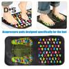 Foot Reflexology Massager Mat Feet Pain Relief Muscle Relaxation Kids Adults Anti-slip Foldable Acupressure Pad Portable Stone Walking Massage Tool