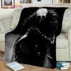 Horror Gothic Skull Ghost Cartoon  Blanket,Soft Throw Blanket for Home Bedroom Bed Sofa Picnic Travel Office Cover Blanket Kids