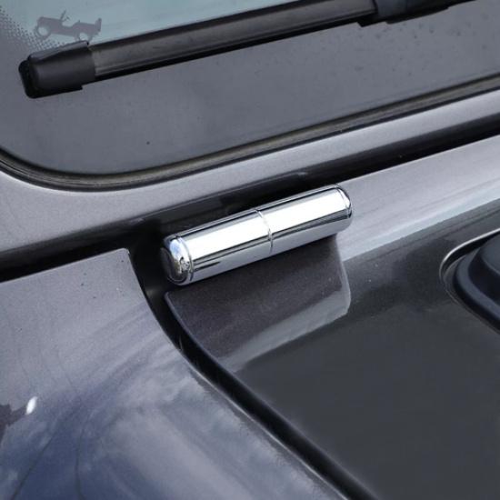 For 18-25 Jeep Gladiator JT/JL Chrome Front Windshield Hinge Cover Trim Decor 2P