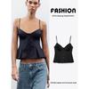 Za2025 Summer New Women Clothes Sexy Sleeveless Small Pleated Poplin Sling Casual Top 2890420 800