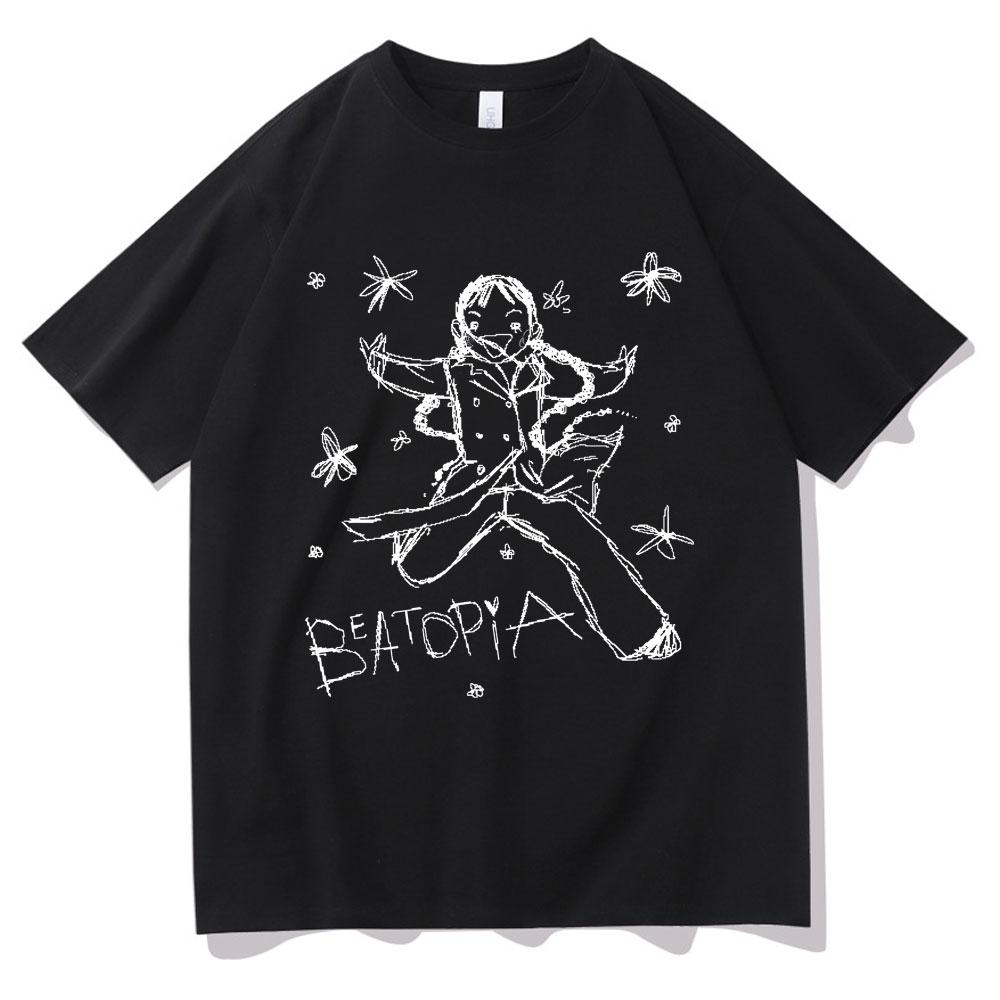 Singer Beabadoobee Beatopia Album Tshirt Fashion Oversized Streetwear Summer Male Vintage Tshirt Unisex Pure Cotton T Shirts