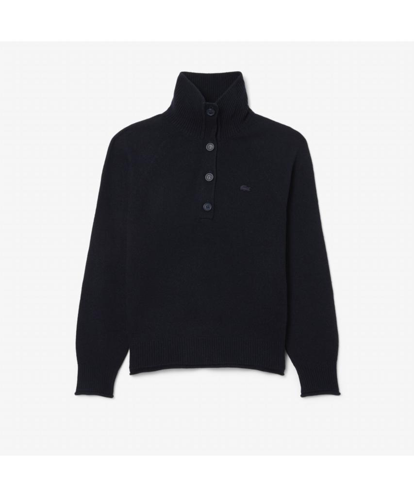 LACOSTE Women'S Carded Wool Half-Button Sweater Af4010-55N 166