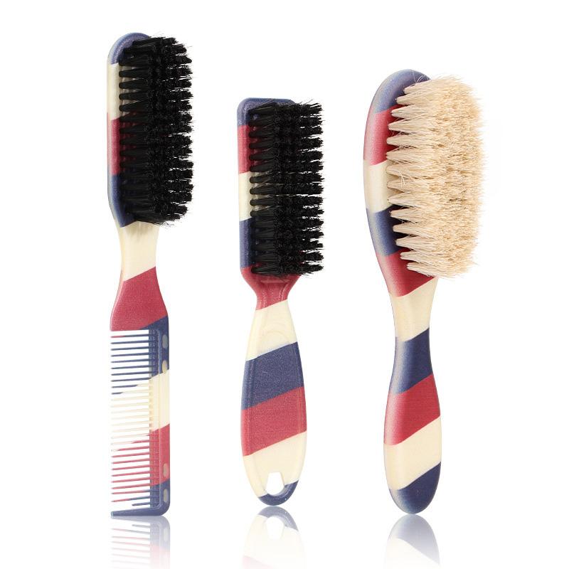 Double-Sided Professional Barber Neck Brush Comb Shaving Beard Salon Carving Duster Cleaning Brush Hair Cutting Comb