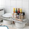 Retractable Kitchen Cabinet Storage Shelf Plastic Cabinet Holders Stackable Organizer Spice Rack Fit for Kitchen Bathroom