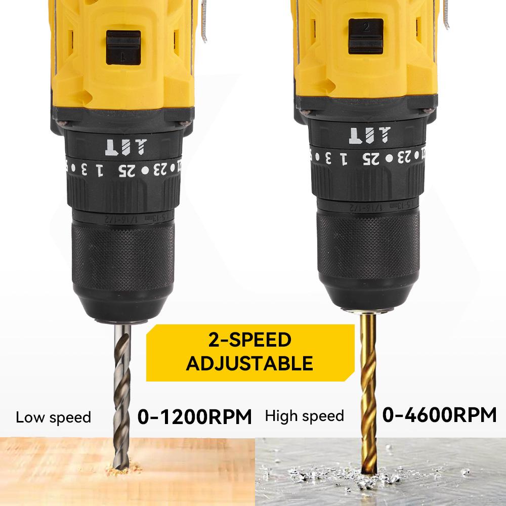 MELLWIN 13 мм бесщеточный электрический перфоратор 25+3 крутящий момент плоская дрель отвертка набор домашних электроинструментов DIY для Makita 18 В аккумулятор