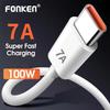Fonken Кабель USB Type-C для быстрой зарядки и передачи данных, 7A, 100W