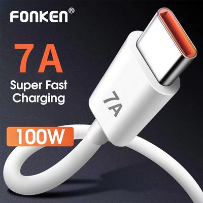 Fonken Кабель USB Type-C для быстрой зарядки и передачи данных, 7A, 100W