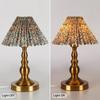 1PC Floral Pleated Lamp Shade Bedroom Pleated Cone Light Cover Elegant Lamp Cover Floor Lamps Fabric Cover Table