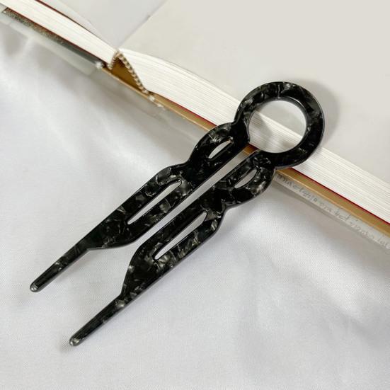 3 шт. ацетатная U-образная заколка для волос, легкая, нескользящая, длинная, густая, для волос, французская заколка для волос, аксессуары для волос для женщин и девочек