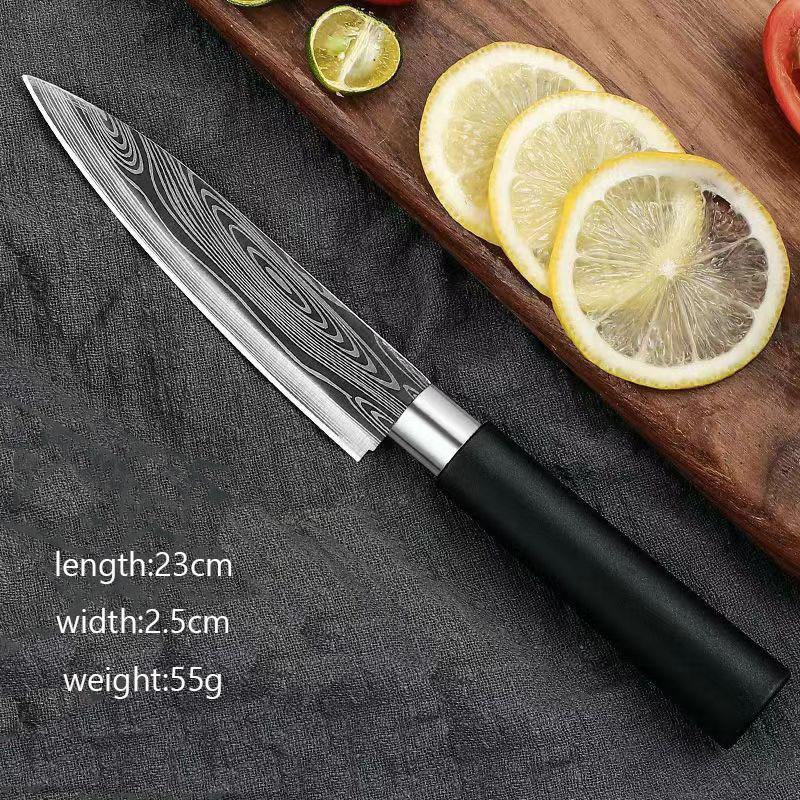 Ножи для фруктов из нержавеющей стали, кухонный нож для рыбы, суши, нож для барбекю, овощерезка