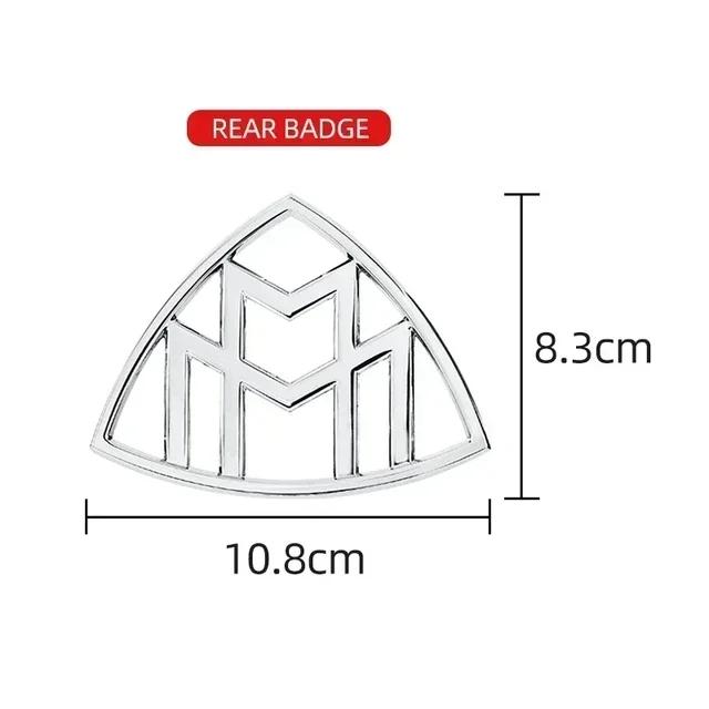 1pcs 3D ABS Maybach Side Emblem Car GLS GLE S500 Logo sticker Rear Bumper tail door trunk sticker Emblem styling Accessories