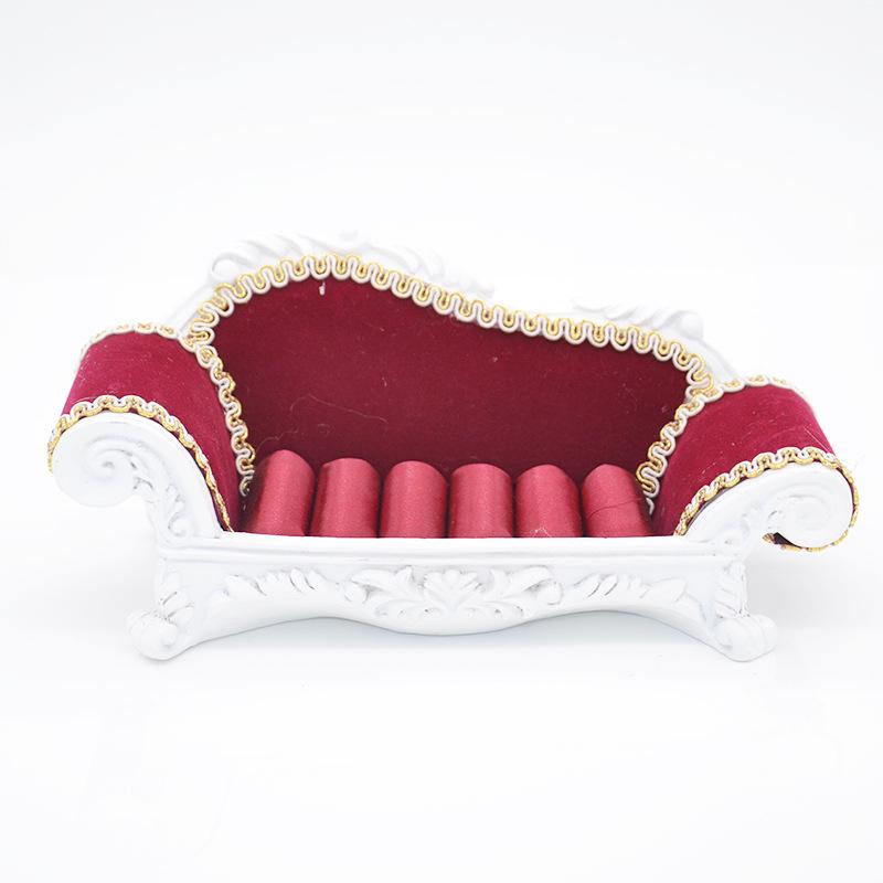 Диван-подставка для ювелирных изделий из смолы: Держатель для сережек и колец, фотореквизит, коробка для хранения, стойка для украшений