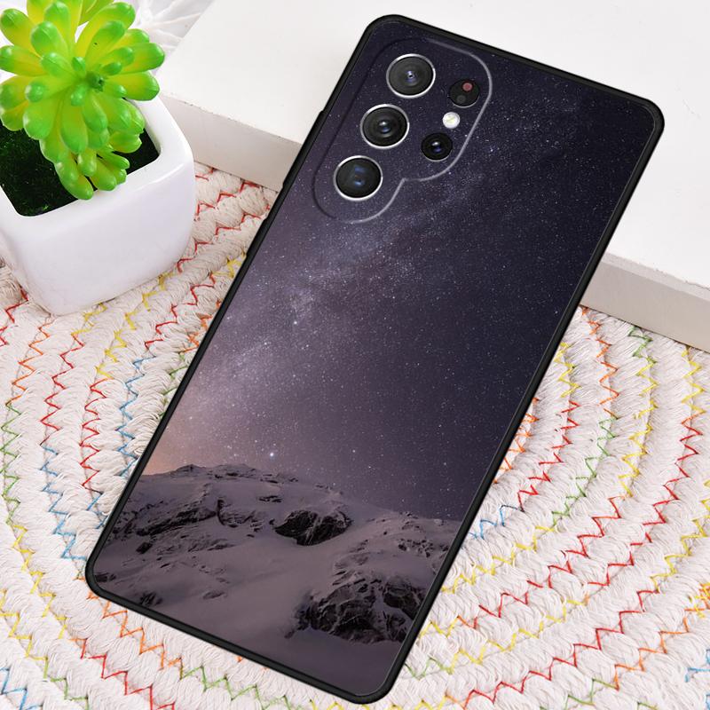 Силиконовый чехол для телефона Samsung Galaxy note 10 pro S26 S25 S24 S23 S22 S21 Plus S25Ultra с рисунком Мраморная гора и Луна Capa Cover