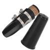 Clarinet Mouthpiece Kit ABS Ligature Cushions Reed Cap Musical Instrument Accessories(Black )