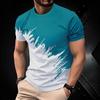 New Summer Fashion T Shirts Trend Men Casual 3D Print Novel Interesting Pattern Tees Round O-Neck Short Sleeve Tops