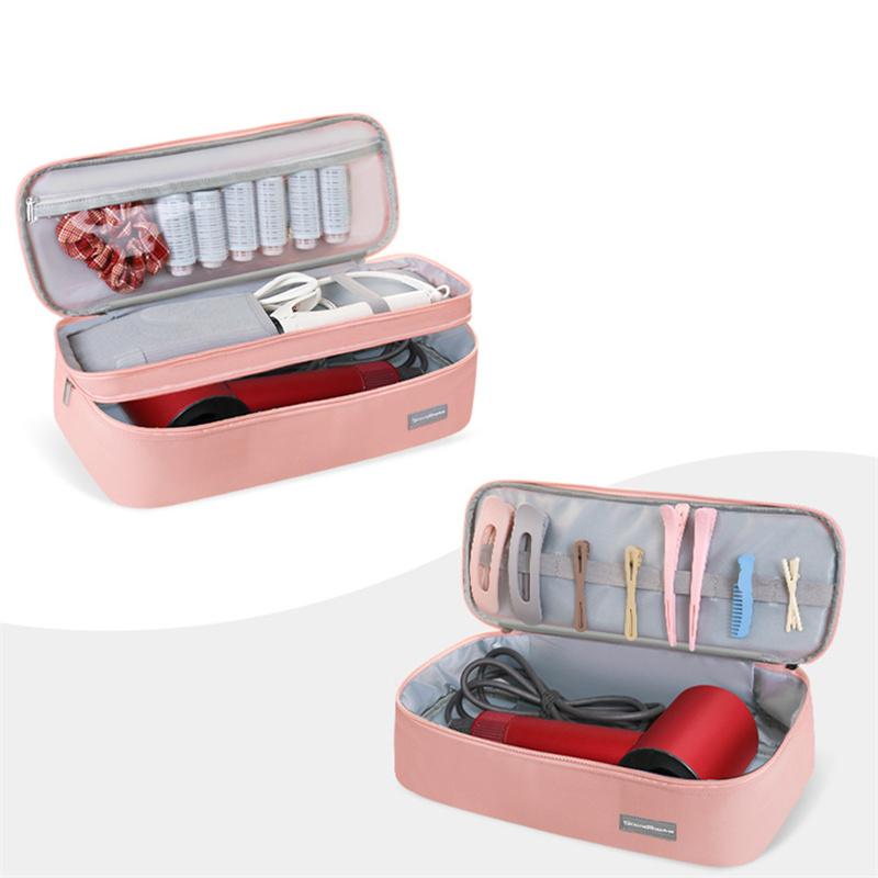 Большая сумка для фена, дорожная сумка для фена, портативная двухслойная сумка для хранения фена, вместительный органайзер для женщин