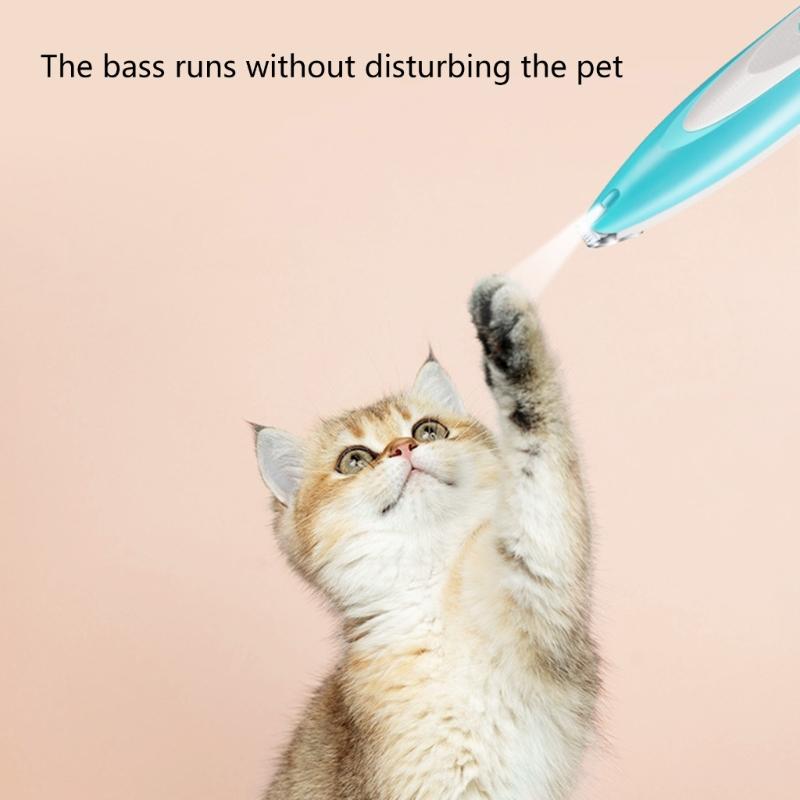 Cats Grooming Shaver with Light Low Noises USB Rechargeable Shaver Pet Hair Trimmers Set Dogs Cats