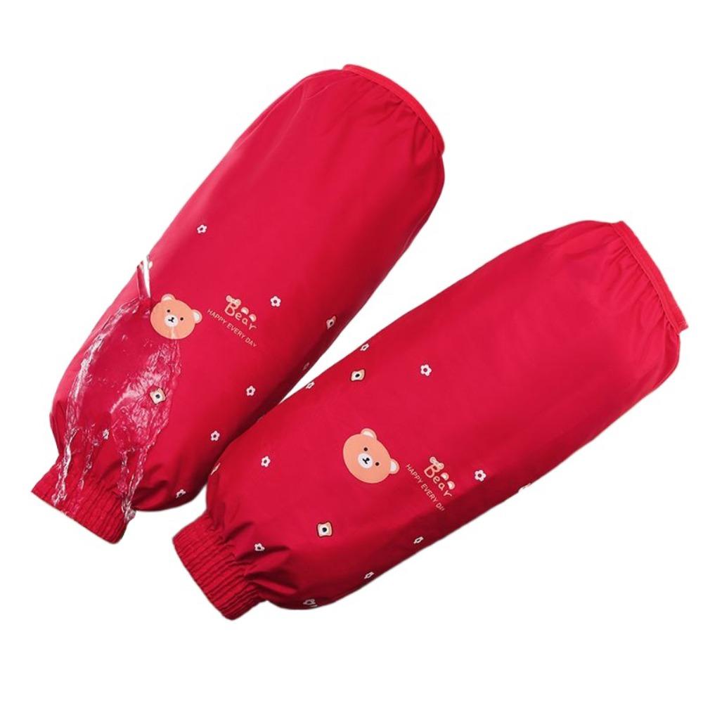 1Pair 33x17cm Cleaning Oversleeves Cute Arm Sleeve Oilproof Oversleeves  Cuff Protection