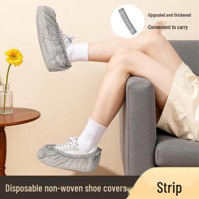 Очень большие полосатые бахилы с противоскользящей подошвой: Прочный, Нетканый, Пыленепроницаемый и Износостойкий для Использования в Помещениях