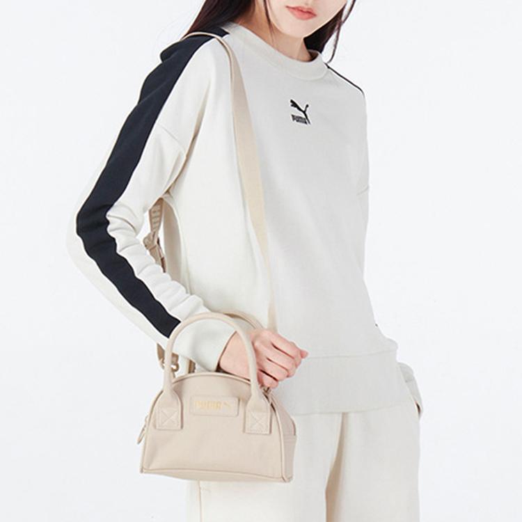 Puma Сумка женская из ткани и искусственной кожи, сумка на плечо, сумка через плечо, обычная, бежевая 078742-02
