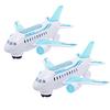 Electric Airplane Toy With Led Light And Sound Automatic Moving Airplane Model Toy Airplane Model For Birthday Kids