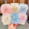 Lovely Sweet Zinc Zinc Alloy Rhinestone Gauze Tiara Crown Hair Clip Headwear Hair Accessory Girl Hairpin