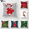 Рождественские чехлы для подушек, рождественские наволочки с принтом конфет, украшение для вечеринки в отеле, наволочки, рождественские украшения