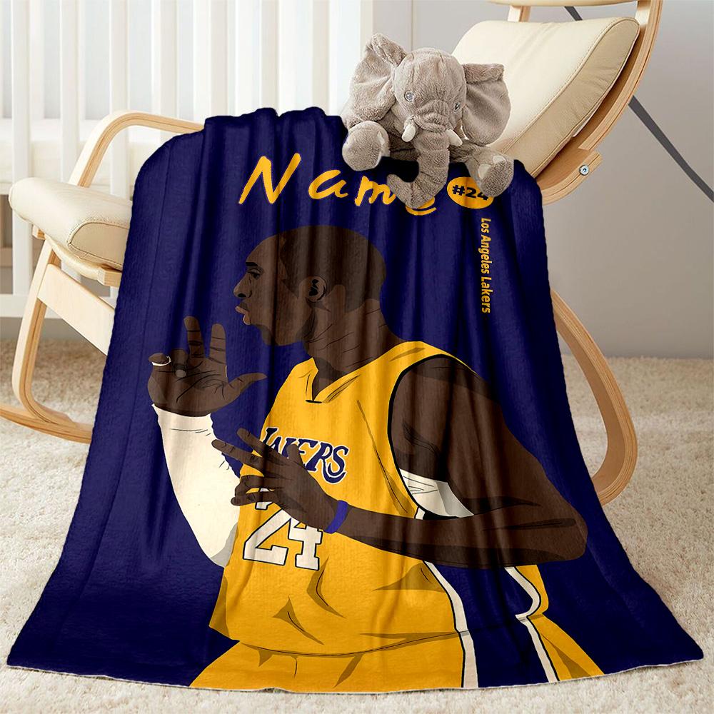 Kobe's Legacy: #24 Tribute Blanket Warmthful Decor Perfect for Sofa Picnics Chair for All Seasons Modern Best Holiday Gift for Friends Family