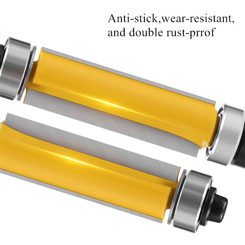 1‑1/2 дюйма В * 1/4 дюйма Хвостовик Инструмент для деревообработки Фрезерный бит для выравнивания заподлицо с верхним и нижним подшипниками