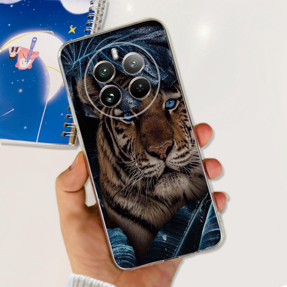 Чехол для Realme 12 Pro Plus Популярный Цветок Астронавт Мягкий Прозрачный Силиконовый Чехол для Телефона на Realme 12 Pro 5G 2024 Funda RMX3842 Чехол