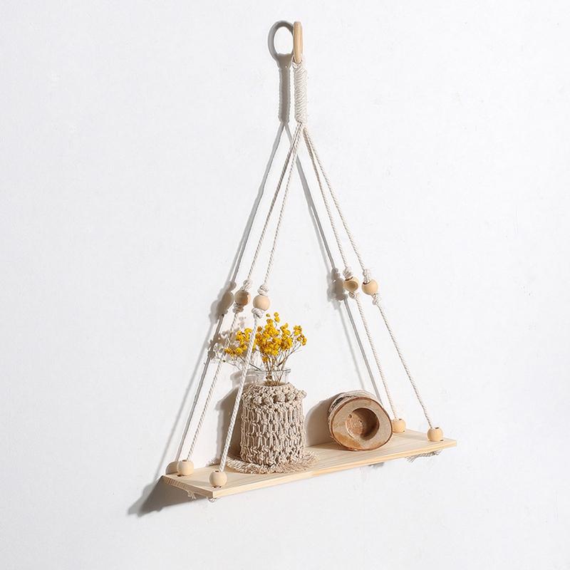 Wall Shelf Boho Home Decor Shelves On Wall Candle Holder Floating Shelf For Bedroom Wood Decoration Kids Shelving